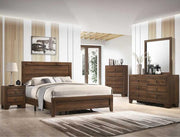 Millie Cherry Brown Full Panel Bed - Lara FurnitureFull Bed