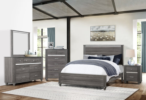 Gaston Gray Panel Bedroom Set - Lara Furniture
