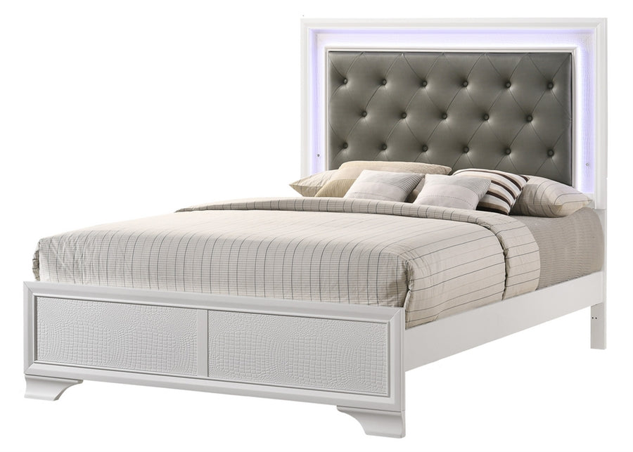 Lyssa Frost LED Panel  Bedroom Set