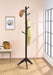 Straight Black Hall Tree - Lara Furniture
