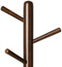 Straight Espresso Hall Tree - Lara Furniture