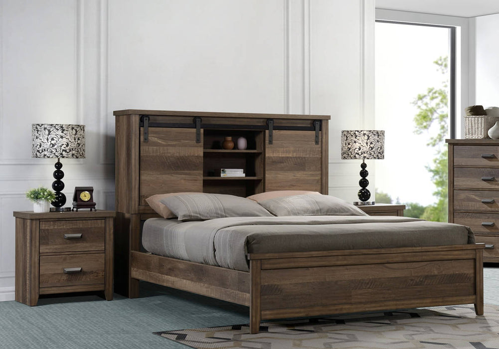 Calhoun Brown Bookcase Bedroom Set