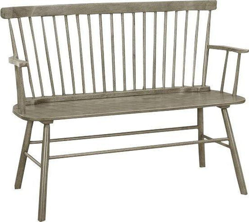 Jerimiah Spindleback Grey Bench - Lara Furniture
