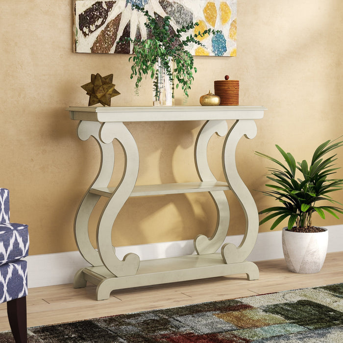 Lucy Ivory Console Table - Lara Furniture