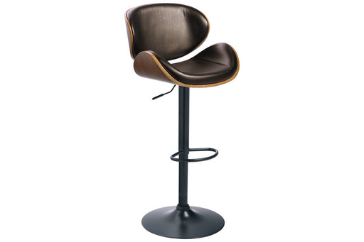 Bellatier Brown Adjustable Height Bar Stool - Lara Furniture