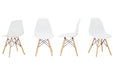 Jaspeni White/Natural Dining Chair - Lara Furniture