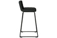 Nerison Black Bar Height Bar Stool (Set of 2) - Lara Furniture