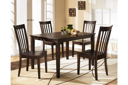 Hyland Reddish Brown Dining Table and Chairs (Set of 5) - Lara Furniture