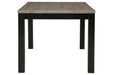 Dontally Two-tone Dining Table - Lara Furniture