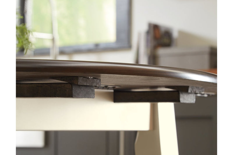 Woodanville Cream/Brown Dining Drop Leaf Table - Lara FurnitureDining Table