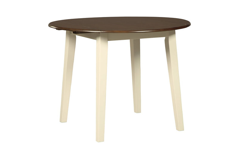 Woodanville Cream/Brown Dining Drop Leaf Table - Lara FurnitureDining Table