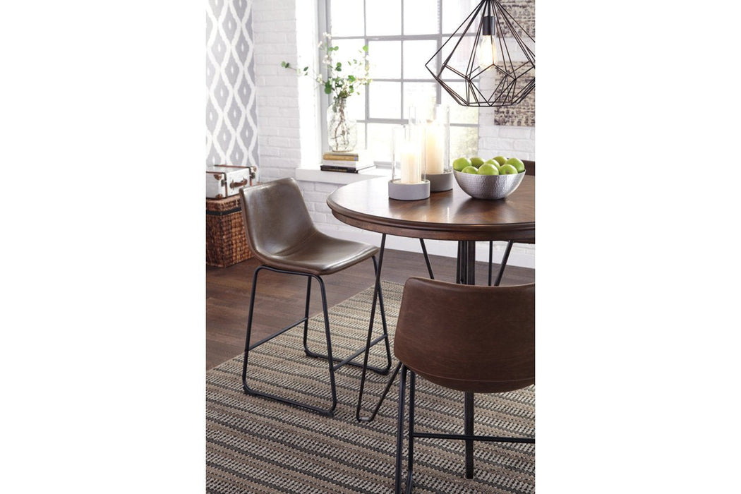 Centiar Two-tone Brown Counter Height Dining Table - Lara Furniture