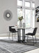 Centiar White-Black Round Dining Room Set - Lara Furniture