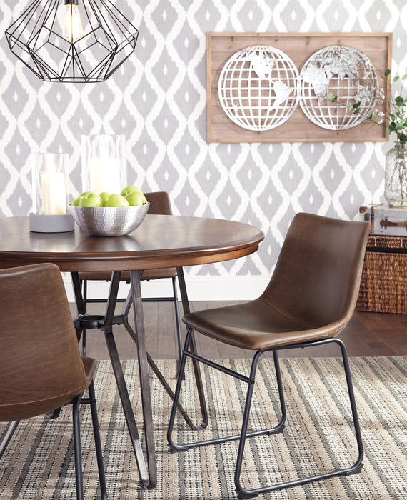 Centiar Brown Round Dining Room Set - Lara Furniture