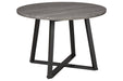 Centiar Gray/Black Dining Table - Lara Furniture