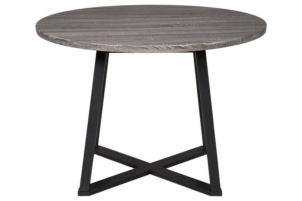 Centiar Gray/Black Dining Table - Lara Furniture