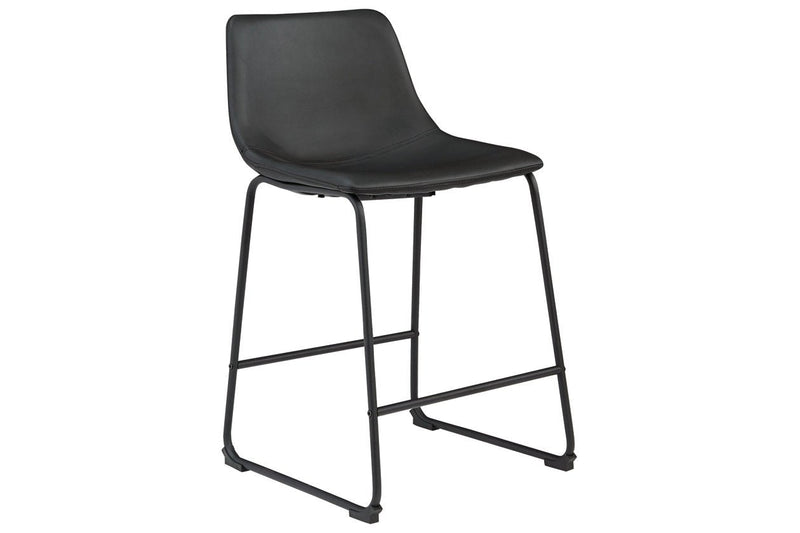 Centiar Black Counter Height Bar Stool (Set of 2) - Lara FurnitureBarstool
