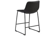 Centiar Black Counter Height Bar Stool (Set of 2) - Lara FurnitureBarstool