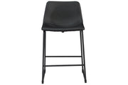 Centiar Black Counter Height Bar Stool (Set of 2) - Lara FurnitureBarstool
