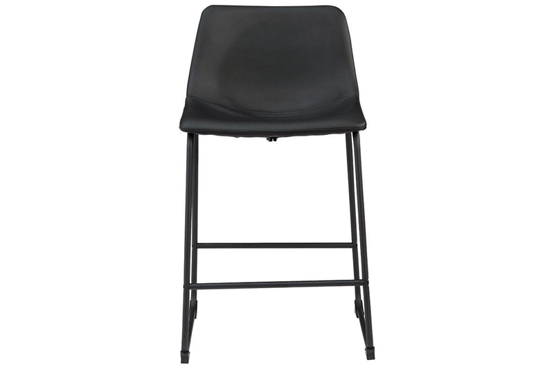 Centiar Black Counter Height Bar Stool (Set of 2) - Lara FurnitureBarstool