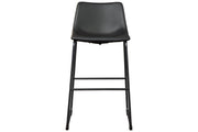 Centiar Black Pub Height Bar Stool (Set of 2) - Lara FurnitureBarstool