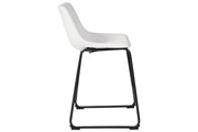 Centiar White Counter Height Bar Stool (Set of 2) - Lara FurnitureBarstool