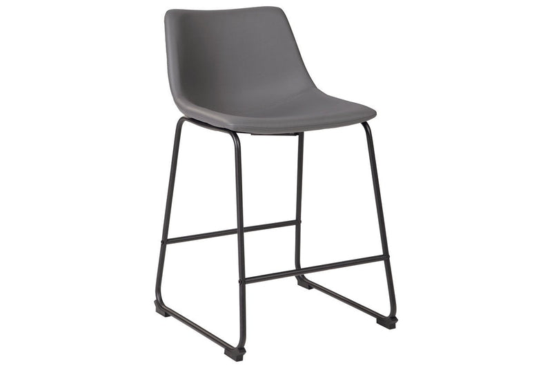 Centiar Gray Counter Height Bar Stool (Set of 2) - Lara FurnitureBarstool