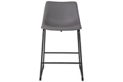 Centiar Gray Counter Height Bar Stool (Set of 2) - Lara FurnitureBarstool