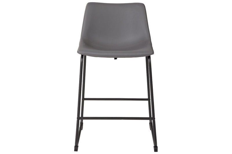 Centiar Gray Counter Height Bar Stool (Set of 2) - Lara FurnitureBarstool