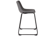 Centiar Gray Counter Height Bar Stool (Set of 2) - Lara FurnitureBarstool