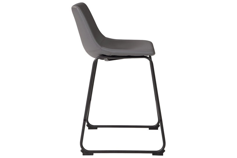 Centiar Gray Counter Height Bar Stool (Set of 2) - Lara FurnitureBarstool