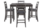 Bridson Gray Counter Height Dining Table and Bar Stools (Set of 5) - Lara FurnitureDining Room Set