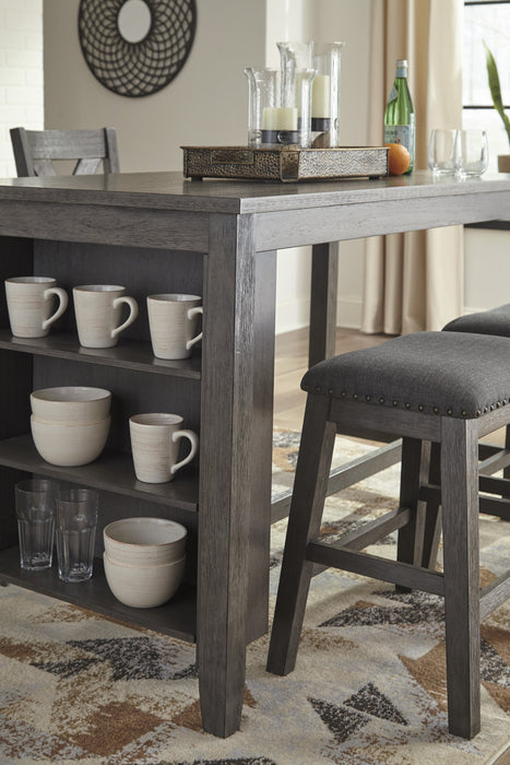 Caitbrook Gray Counter Height Set - Lara Furniture