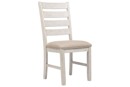 Skempton White/Light Brown Dining Chair (Set of 2) - Lara Furniture