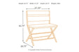 Kavara Medium Brown Counter Height Double Bar Stool - Lara Furniture
