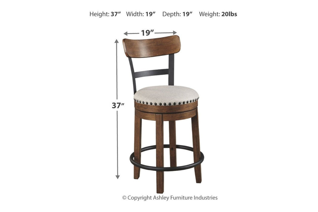 Valebeck Brown Counter Height Bar Stool - Lara Furniture