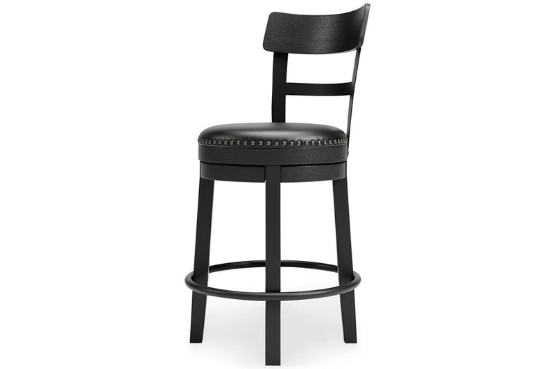 Valebeck Black Counter Height Bar Stool - Lara FurnitureBarstool