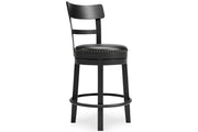 Valebeck Black Counter Height Bar Stool - Lara FurnitureBarstool