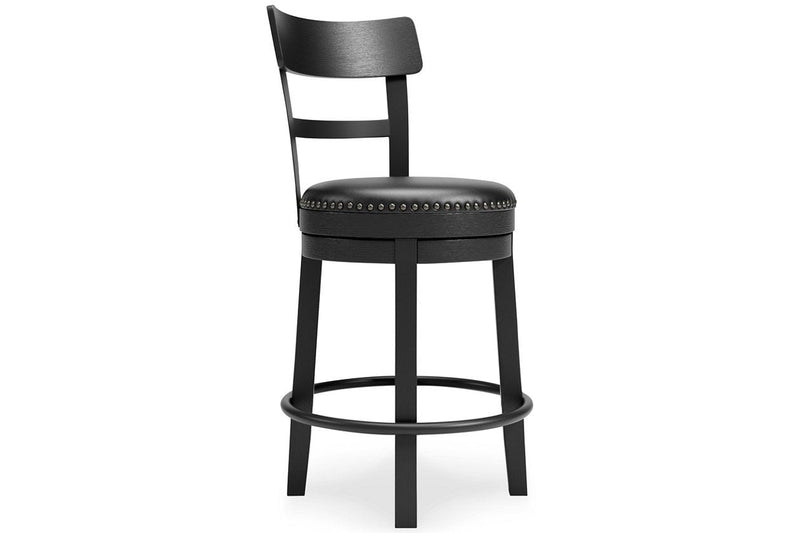 Valebeck Black Counter Height Bar Stool - Lara FurnitureBarstool