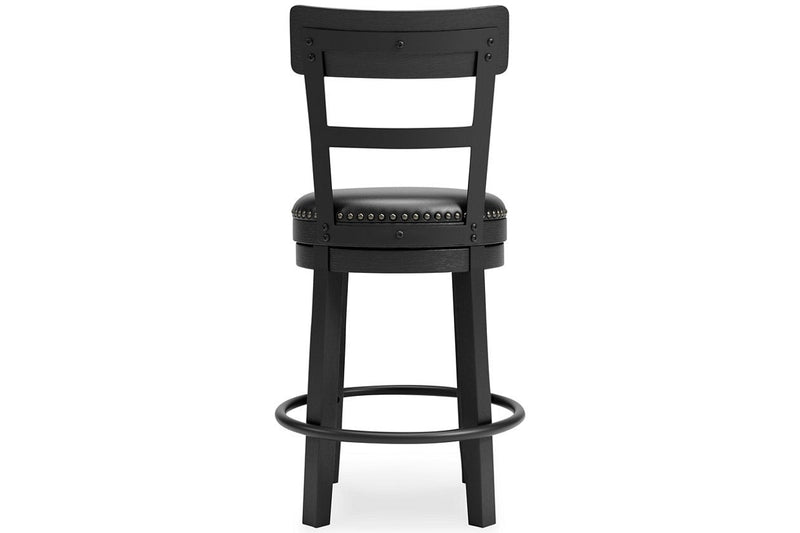 Valebeck Black Counter Height Bar Stool - Lara FurnitureBarstool
