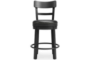 Valebeck Black Counter Height Bar Stool - Lara FurnitureBarstool