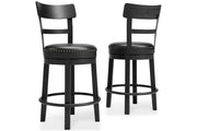Valebeck Black Counter Height Bar Stool - Lara FurnitureBarstool