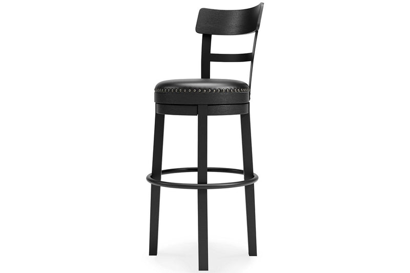 Valebeck Black Bar Height Bar Stool - Lara FurnitureBarstool