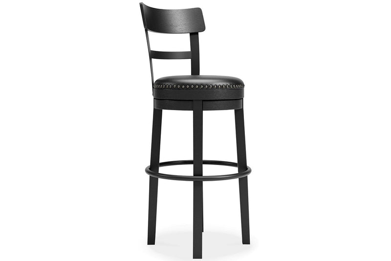 Valebeck Black Bar Height Bar Stool - Lara FurnitureBarstool