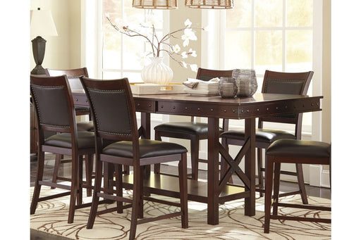 Collenburg Dark Brown Counter Height Dining Extension Table - Lara Furniture