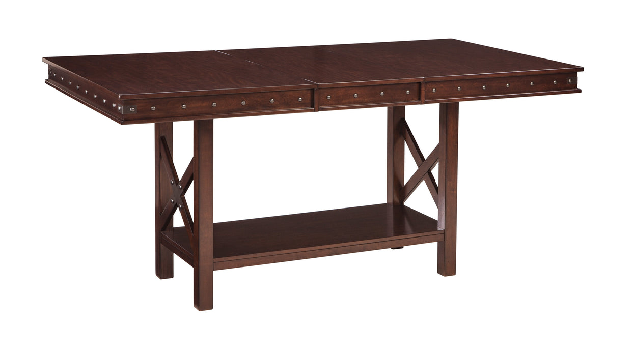 Collenburg Dark Brown Counter Height Set - Lara Furniture