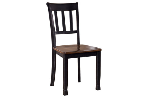 Owingsville Black/Brown Dining Chair (Set of 2) - Lara Furniture