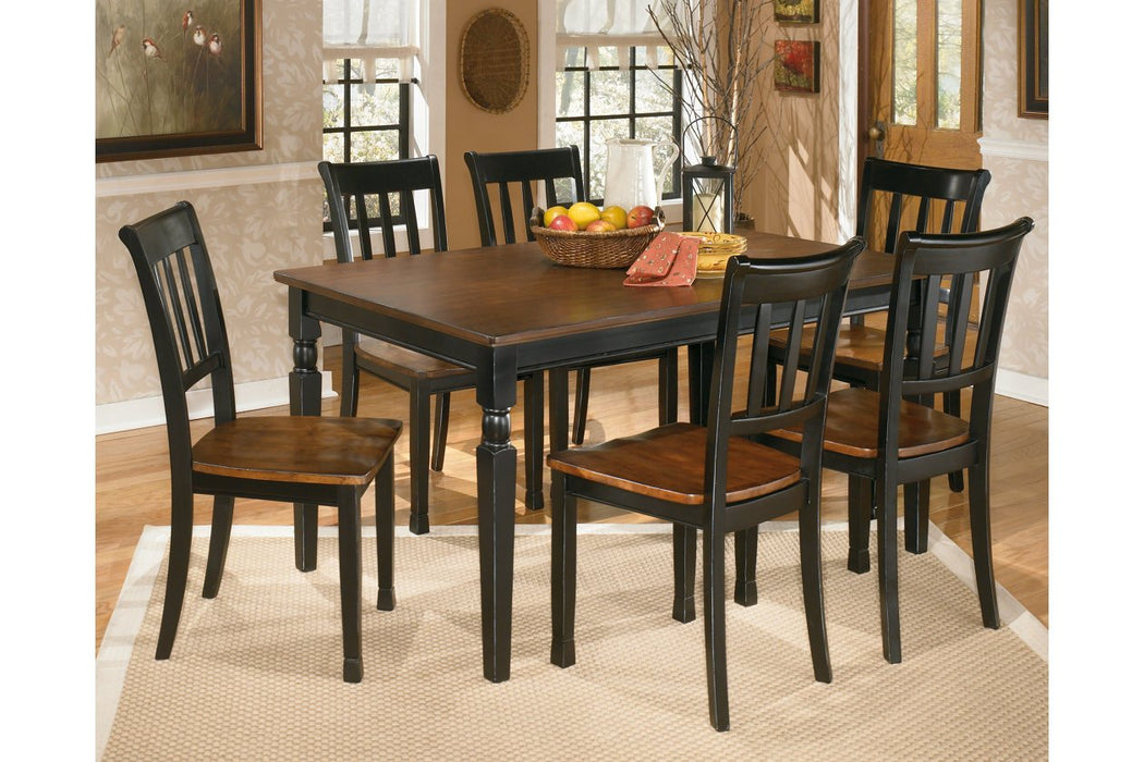 Owingsville Black/Brown Dining Table - Lara Furniture