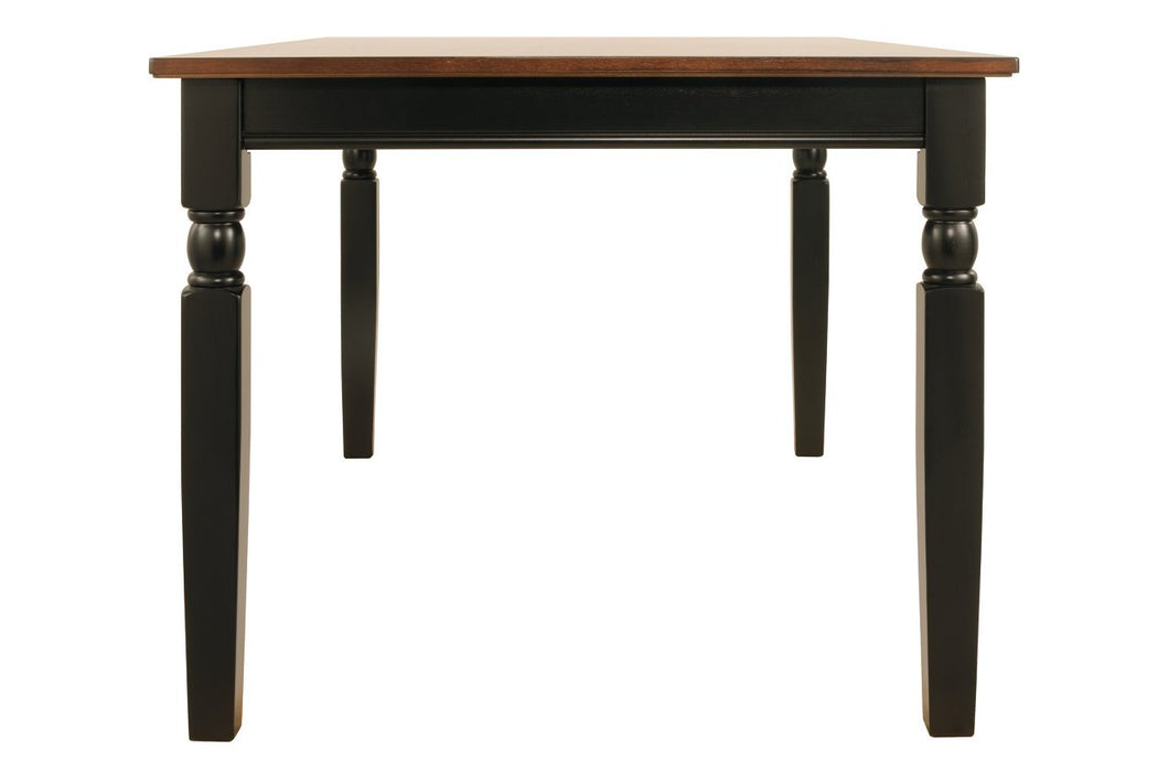 Owingsville Black/Brown Dining Table - Lara Furniture