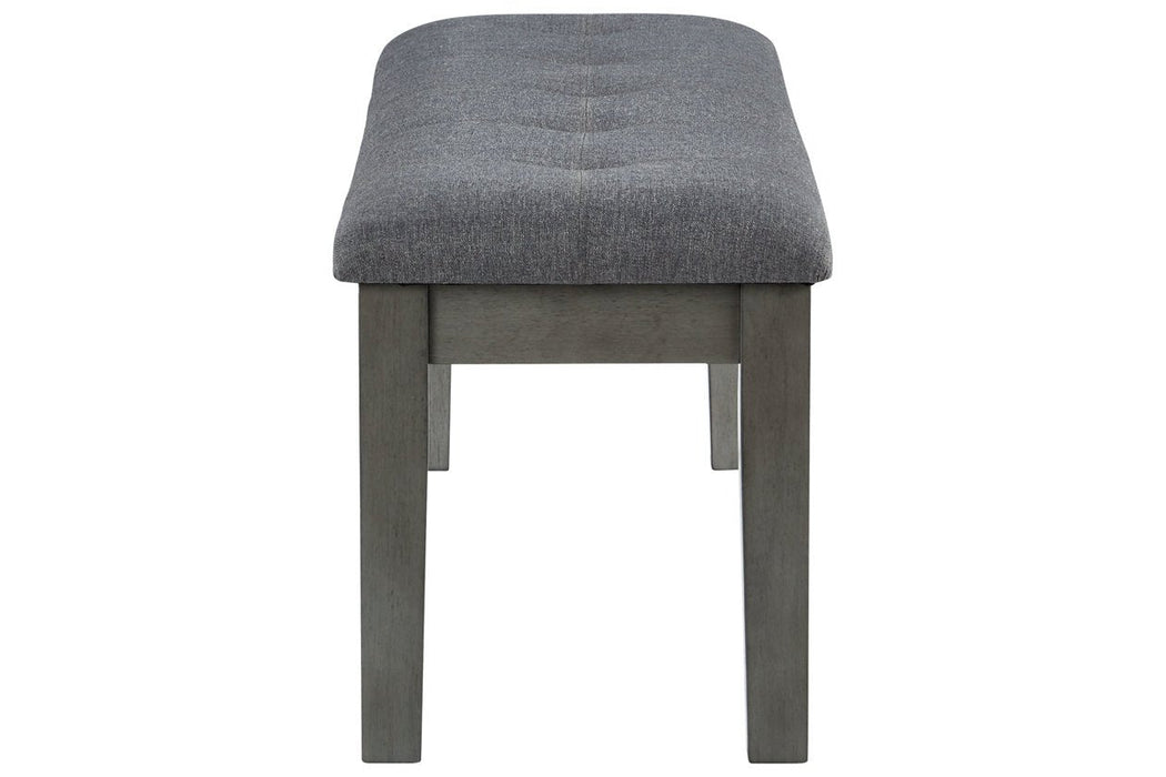 Hallanden Two-tone Gray 50" Dining Bench - Lara Furniture